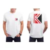 T-Shirt B&C E150 z małym nadrukiem na lewej piersi + bardzo duży nadruk z tyłu